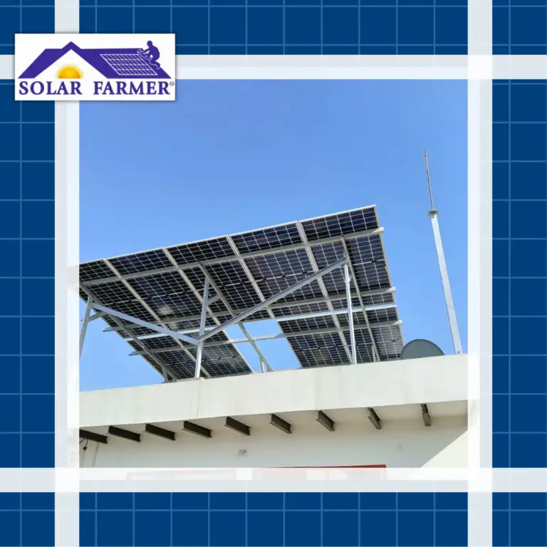 Solar panels installed on a rooftop