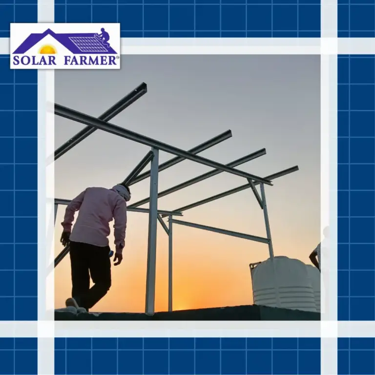 Structural framework of a solar panel system including mounts and supports
