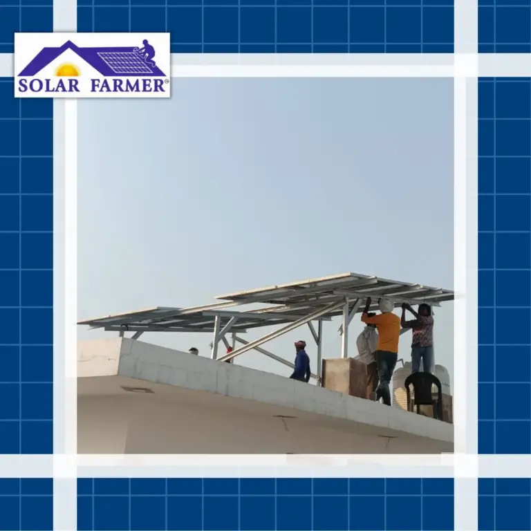 Solar panels installed on a rooftop for energy generation